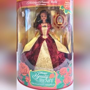 '97 VINTAGE BARBIE'S HOLIDAY PRINCESS BELLE "BEAUTY & THE BEAST"